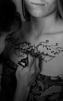 henna-tattoo-cancun Henna tattoo design with beautiful elements inspired in nature and emotions