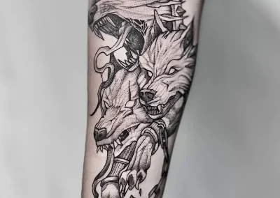 Recuerdo especial de mascotas hecho en tatuaje